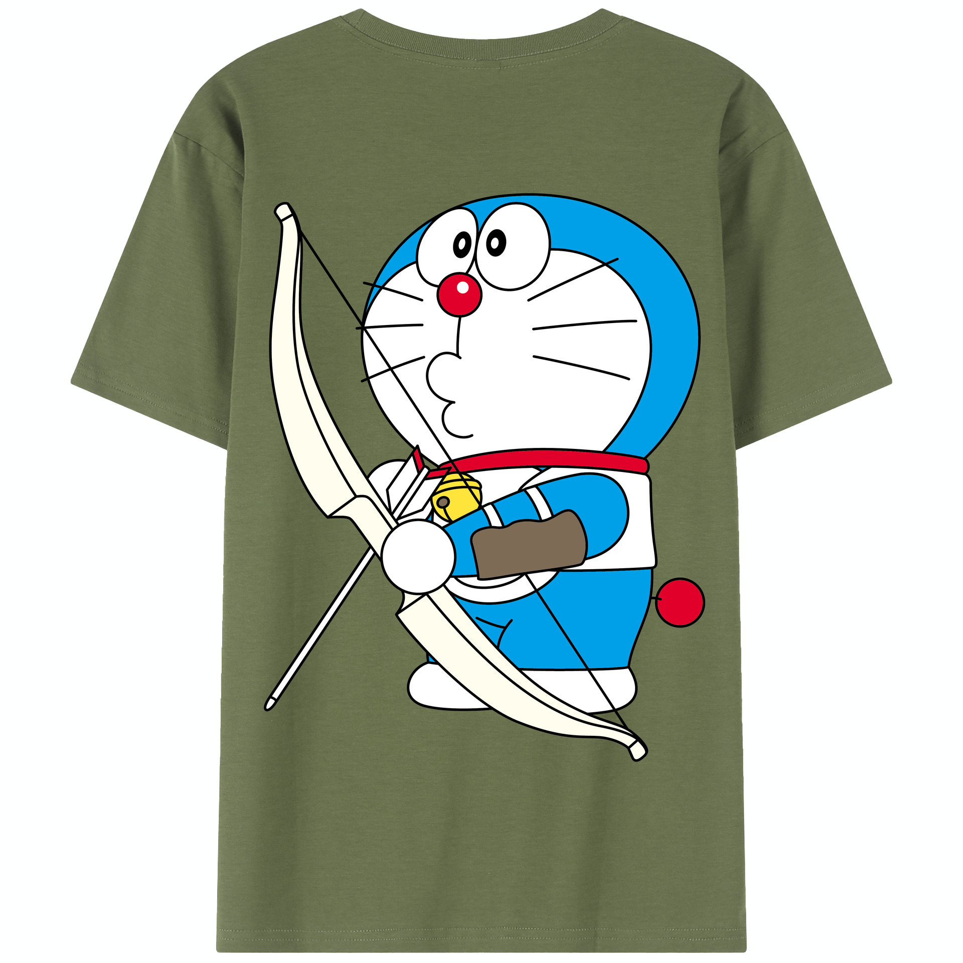 （画像用） ドラえもん Doraemon 綿100％半袖Tシャツ（背面プリント）